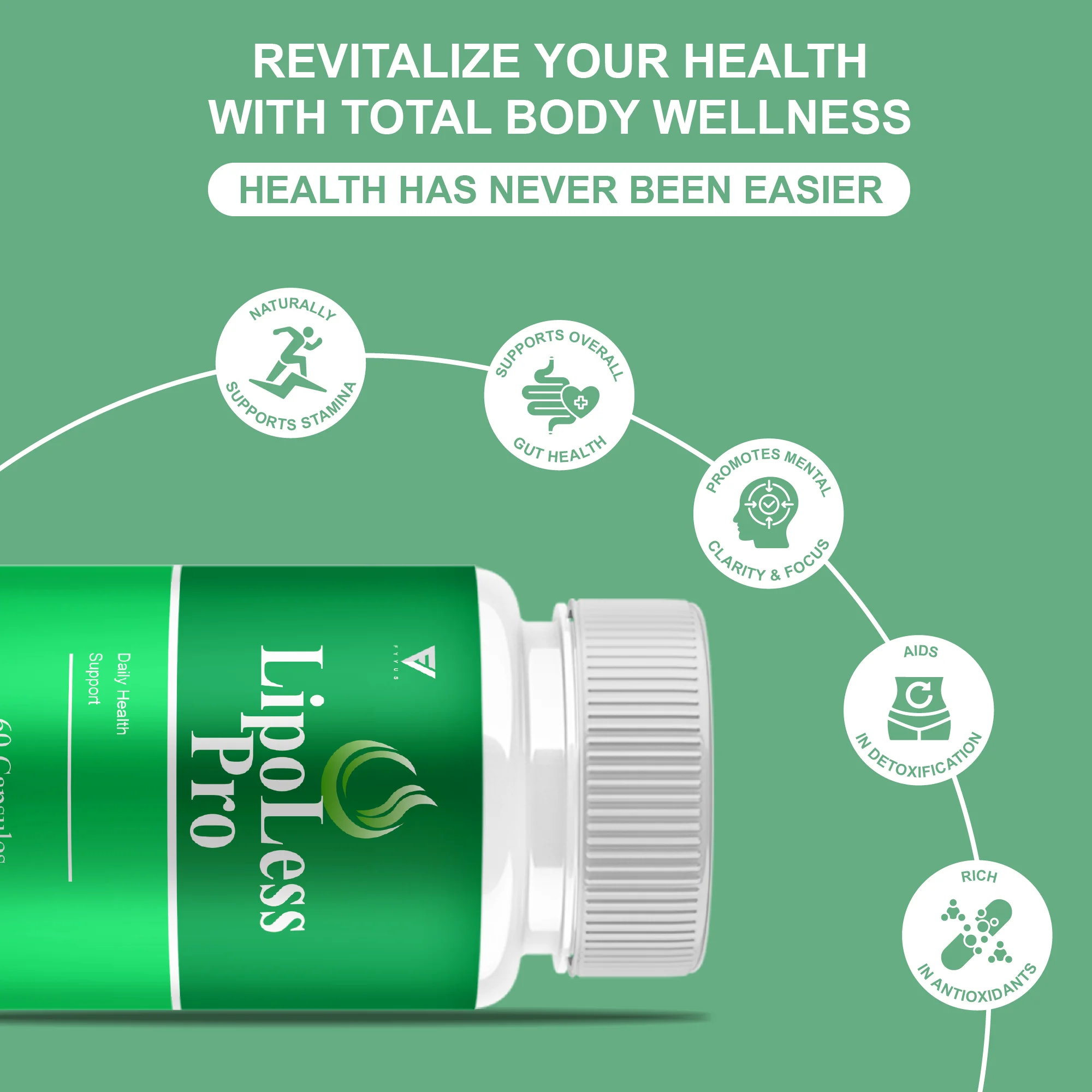 Lipoless Pro Natural Metabolic Wellness Supplement